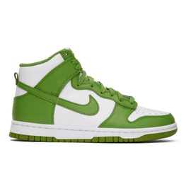 Nike White & Green Dunk High R에트로 ETRO Sneakers 241011M236036