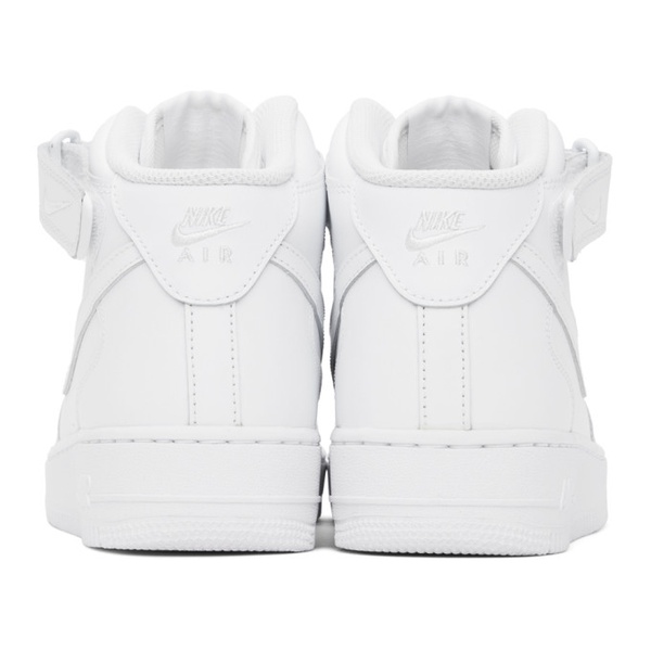 나이키 Nike White Air Force 1 Mid 07 Sneakers 241011M236038