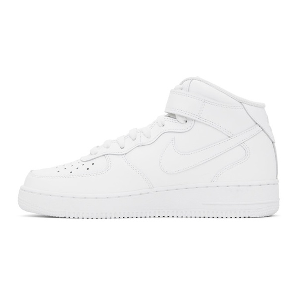 나이키 Nike White Air Force 1 Mid 07 Sneakers 241011M236038