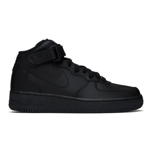 나이키 Nike Black Air Force 1 Mid 07 Sneakers 241011M236039