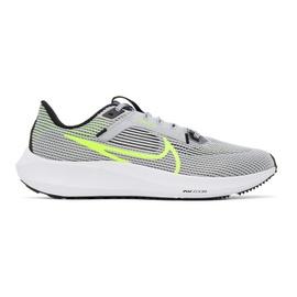 Nike Gray & Green Pegasus 40 Sneakers 241011M237001