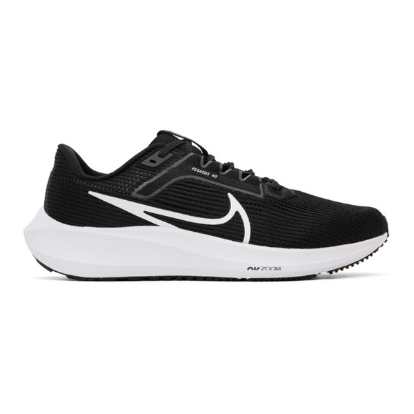 나이키 Nike Black & White Pegasus 40 Sneakers 241011M237002