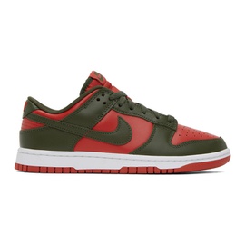 Nike Red & Khaki Dunk Low R에트로 ETRO Sneakers 241011M237010