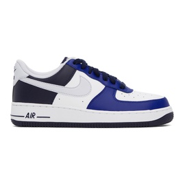 Nike Blue & White Air Force 1 07 LV8 Sneakers 241011M237017