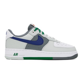 Nike Gray & White Air Force 1 07 LV8 Sneakers 241011M237033