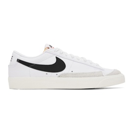 Nike White & Black Blazer Low 77 Vintage Sneakers 241011M237045