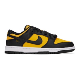 Nike Black & Yellow Dunk Low Sneakers 241011M237086