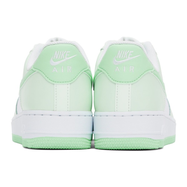 나이키 Nike Green & White Air Force 1 07 Sneakers 241011M237088