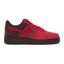 Nike Red Air Force 1 07 Layers of Love Sneakers 241011M237093