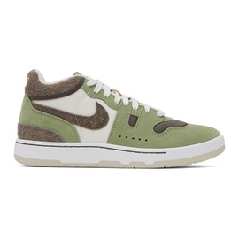 Nike Green & Brown Attack Sneakers 241011M237100