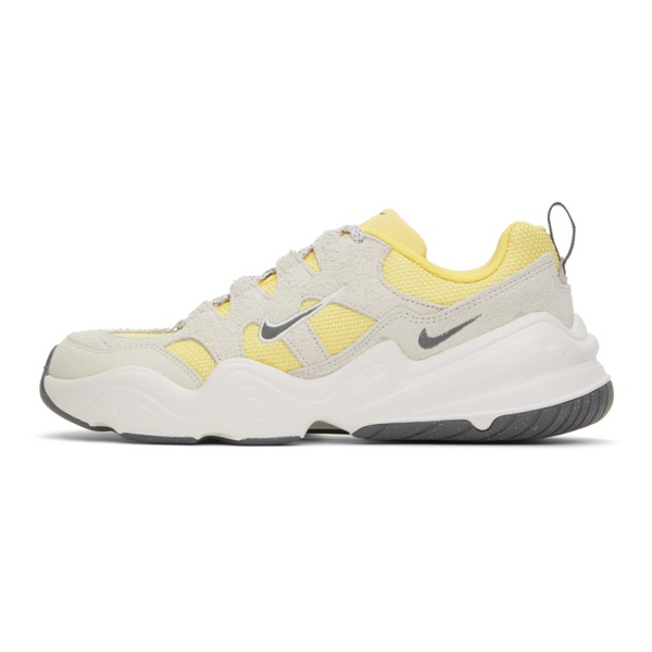 나이키 Nike Yellow & Gray Tech Hera Sneakers 241011M237101