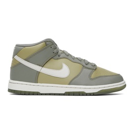 Nike Gray Dunk Mid Sneakers 241011M237108
