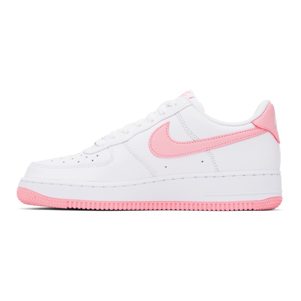 나이키 Nike White & Pink Air Force 1 07 Sneakers 241011M237119