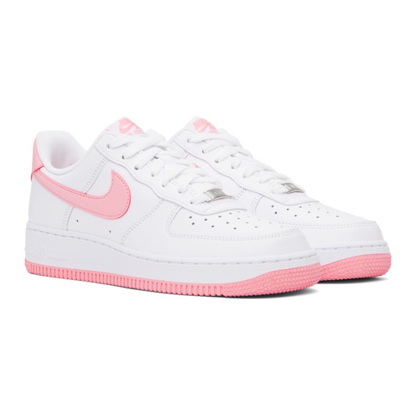 나이키 Nike White & Pink Air Force 1 07 Sneakers 241011M237119