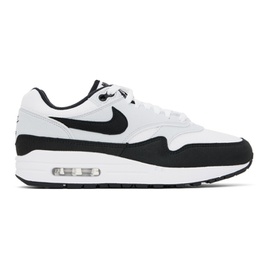 Nike White & Black Air Max 1 Sneakers 241011M237125