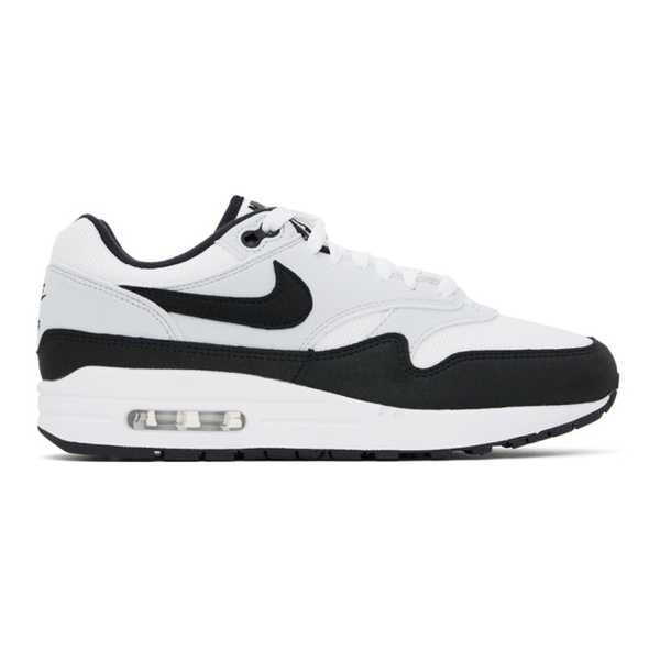 나이키 Nike White & Black Air Max 1 Sneakers 241011M237125