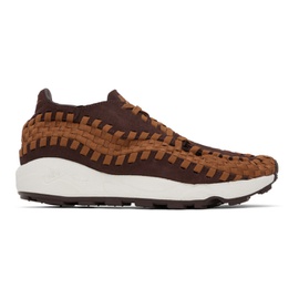 Nike Brown Air Footscape Woven Sneakers 241011M237139