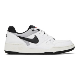 Nike White Full Force Low Sneakers 241011M237143