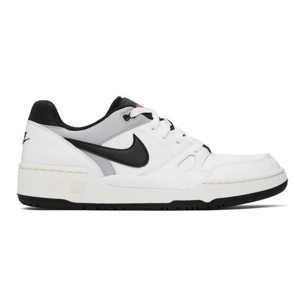 나이키 Nike White Full Force Low Sneakers 241011M237143