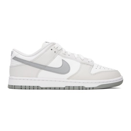 Nike White & Gray Dunk Low R에트로 ETRO Sneakers 241011M237152