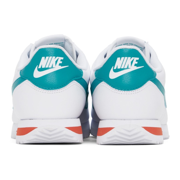 나이키 Nike White & Blue Cortez Sneakers 241011M237156