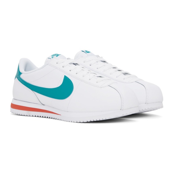 나이키 Nike White & Blue Cortez Sneakers 241011M237156