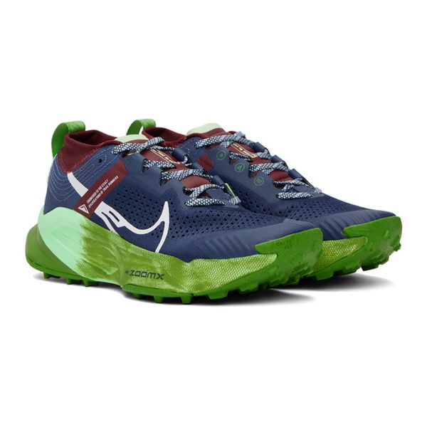 나이키 Nike Navy Zegama Sneakers 241011M237164