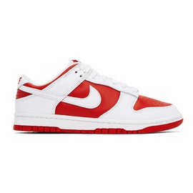 Nike Red & White Dunk Low R에트로 ETRO Sneakers 241011M237166