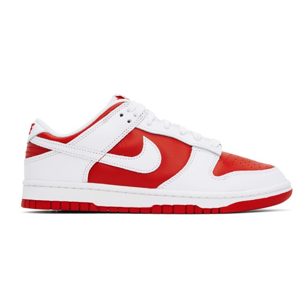 나이키 Nike Red & White Dunk Low R에트로 ETRO Sneakers 241011M237166