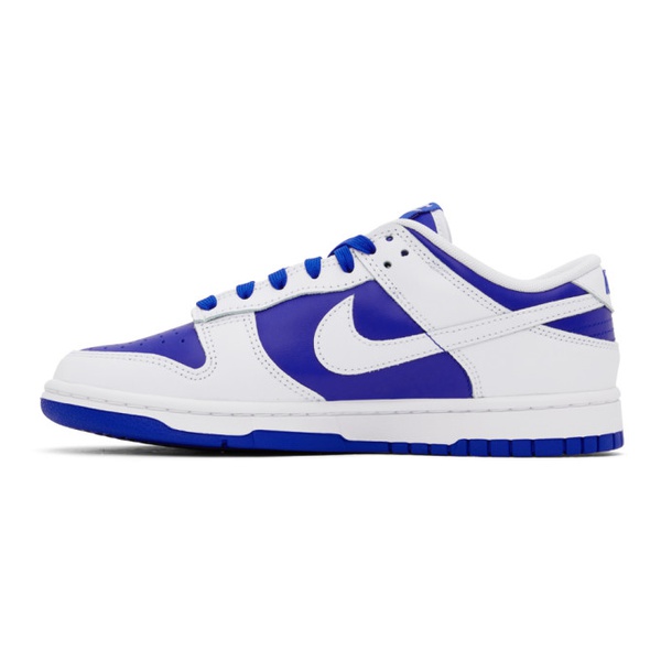 나이키 Nike Blue & White Dunk Low Sneakers 241011M237167