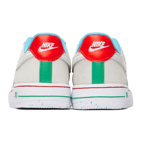 나이키 Nike Kids Beige & Multicolor Force 1 LV8 Little Kids Sneakers 241011M707005