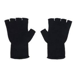 더 엘더 스테이츠먼 The Elder Statesman SSENSE Exclusive Black Heavy Fingerless Gloves 241014M135001