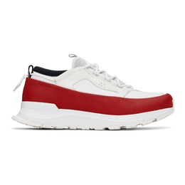 캐나다구스 Canada Goose White & Red Glacier Trail Sneakers 241014M237001