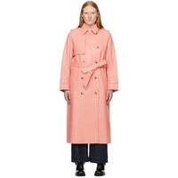 맥케이지 MACKAGE Pink Gael-V Leather Trench Coat 241015F064006