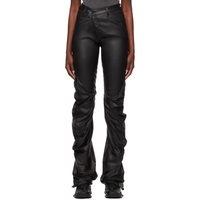 오토링거 Ottolinger SSENSE Exclusive Black Faux-Leather Pants 241016F084000