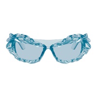 오토링거 Ottolinger Blue Twisted Sunglasses 241016M134001