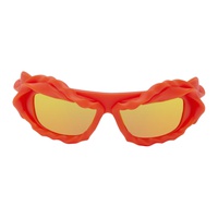 오토링거 Ottolinger SSENSE Exclusive Red Twisted Sunglasses 241016M134005
