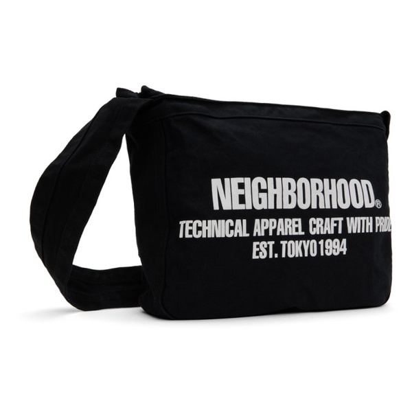  네이버후드상판 Neighborhood Black Newspaper Bag 241019M170000