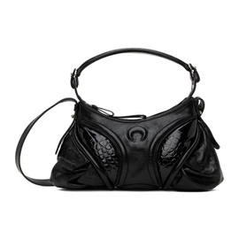 마린 세르 Marine Serre Black Embossed Leather Futura Mini Bag 241020F048005