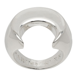 마린 세르 Marine Serre Silver Regenerated Brass Moon Ring 241020M147001
