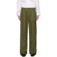 알썰틴 R13 Green Utility Trousers 241021F087006