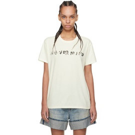 알썰틴 R13 Off White Nevermind Boy T-Shirt 241021F110001