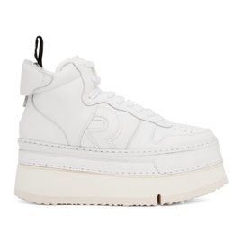 알썰틴 R13 White Riot Leather Sneakers 241021F127001