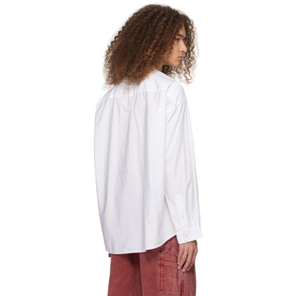  알썰틴 R13 White Cinch Strap Shirt 241021M192005
