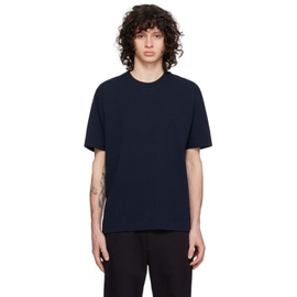 Reigning Champ Navy Dropped Shoulder T-Shirt 241027M213006