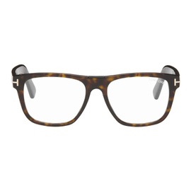 톰포드 TOM FORD Brown Square Glasses 241076M133041