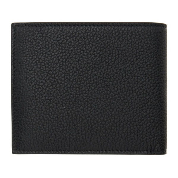 톰포드 톰포드 TOM FORD Black Grain Leather Bifold Wallet 241076M164005