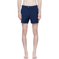 톰포드 TOM FORD Blue Compact Swim Shorts 241076M193004