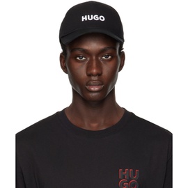 휴고 Hugo Black Embroidered Cap 241084M139007