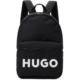 휴고 Hugo Black Ethon 2.0 Logo Backpack 241084M166000